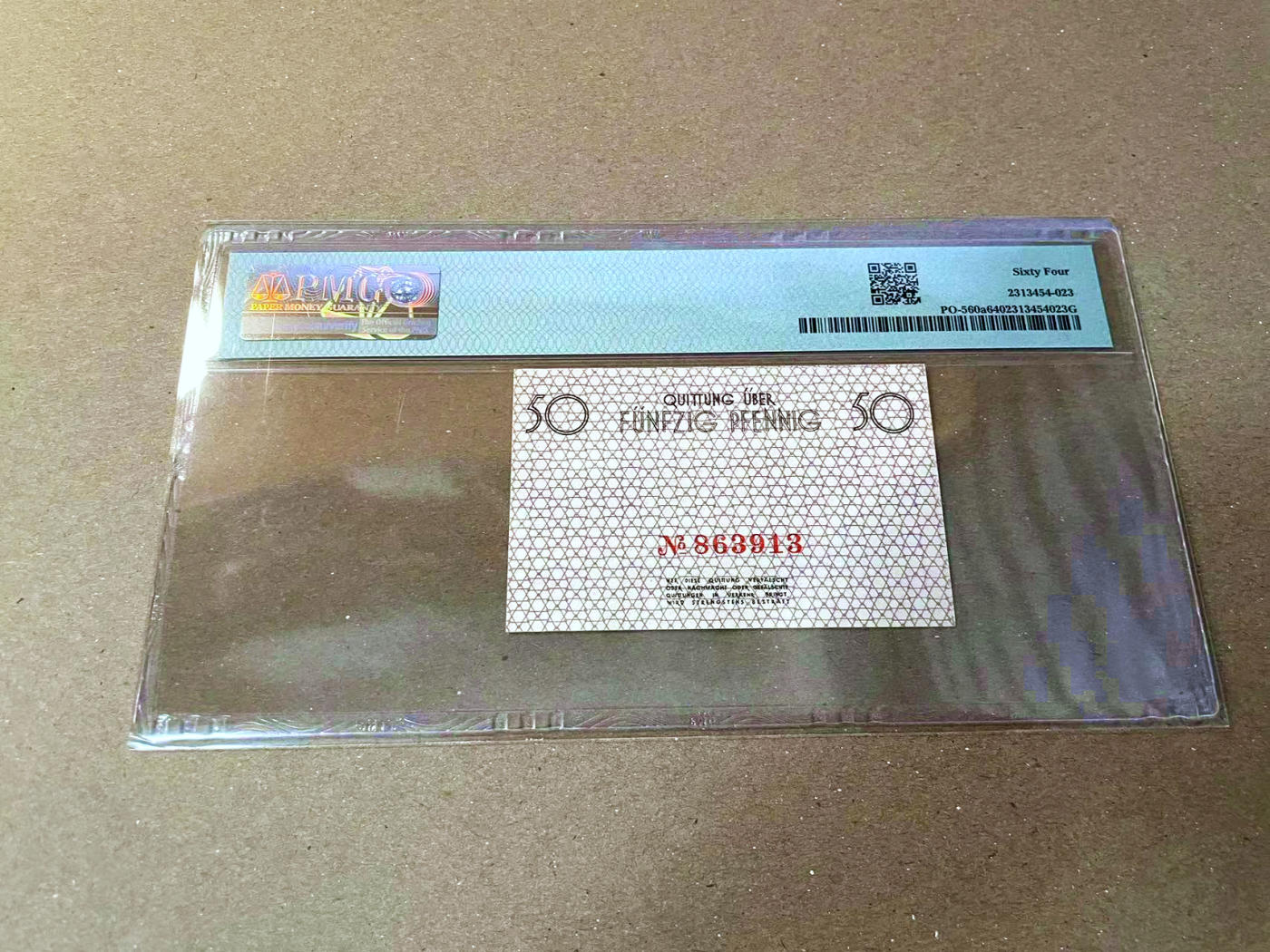 【Blue Auction】✨世界纸币精拍第473期【精】 【无47】波兰 1940年50Pfenning PMG64