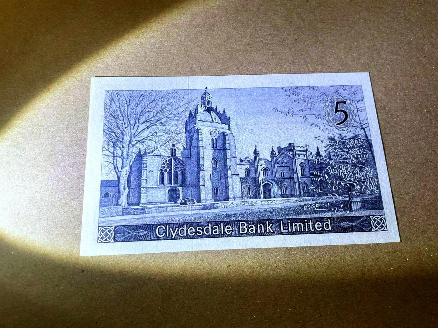 【Blue Auction】✨世界纸币精拍第473期【精】 【无47】苏格兰 1967年5镑 背面雕刻非常精美 AU品相 