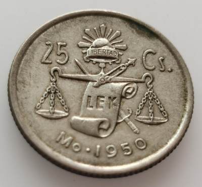  外国散币20240508场次（中拍皆有赠品），每周两拍，可寄存半年 - 墨西哥1950年天平银币