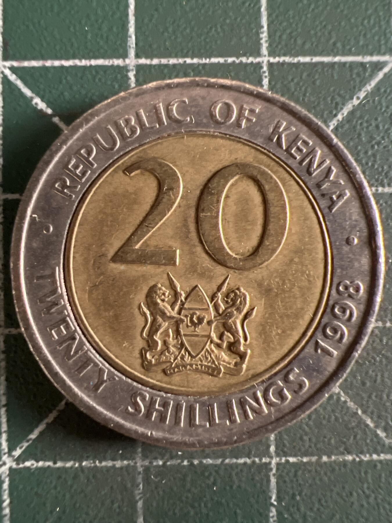 第595期 硬币专场 （无押金，捡漏，全场50包邮，偏远地区除外，接收代拍业务） 肯尼亚20先令