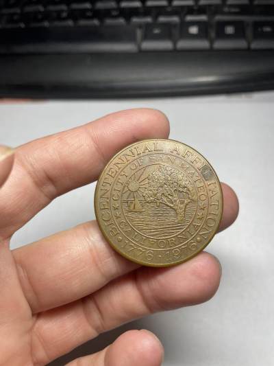 2024年集古藏今外币拍卖第六期-第7场—（总第57拍） - 1976年美国200周年纪念铜章，直径38.5毫米