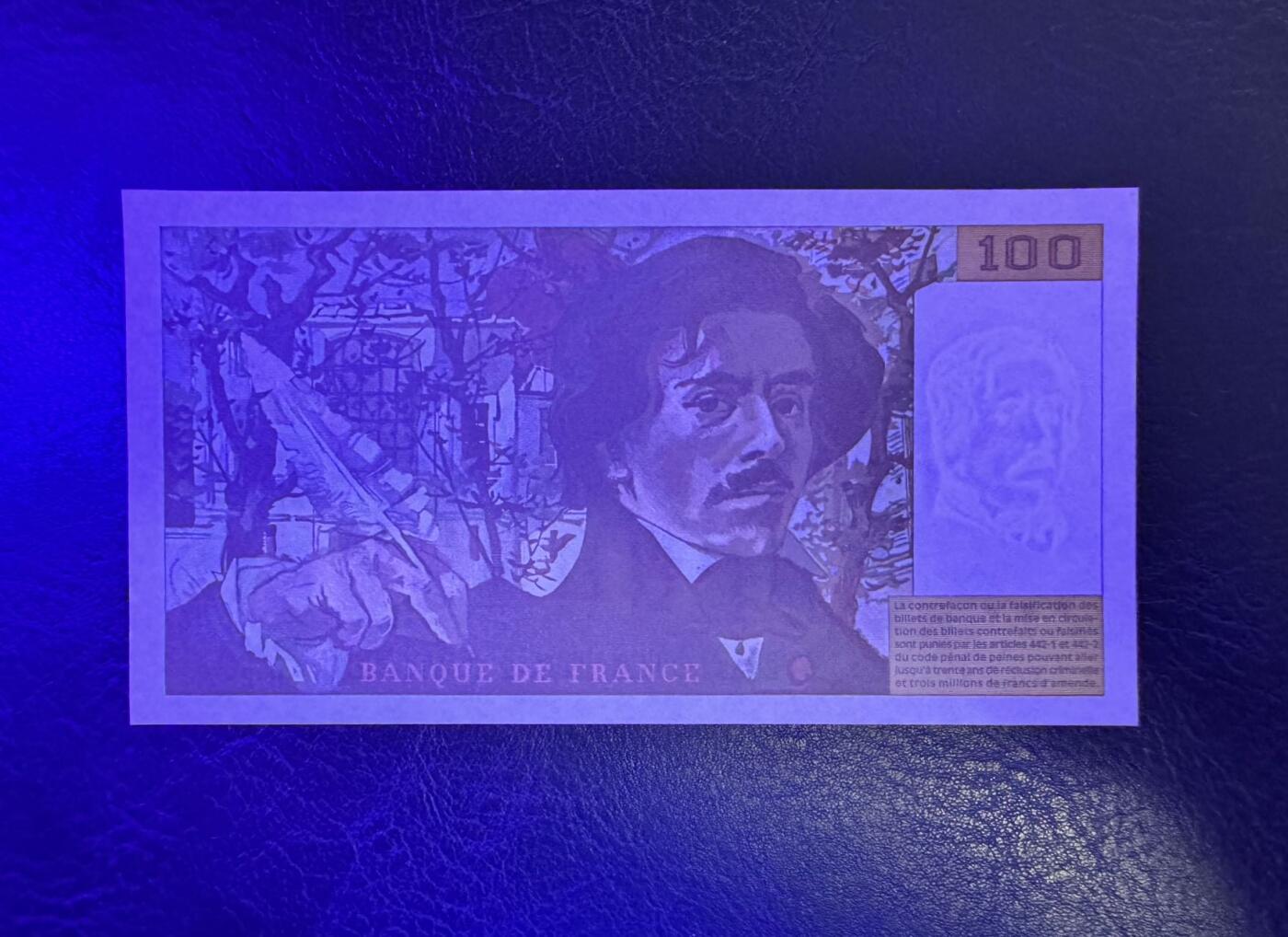 收藏联盟Quantum Auction 第345期拍卖  法国1995年100法郎 品相全新UNC 自由引导人民  少见末版年份 