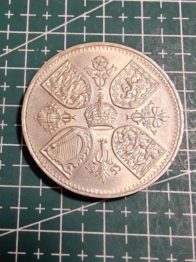 轻松集币无压力 - 英国1953年5先令-女王登基克朗型纪念币