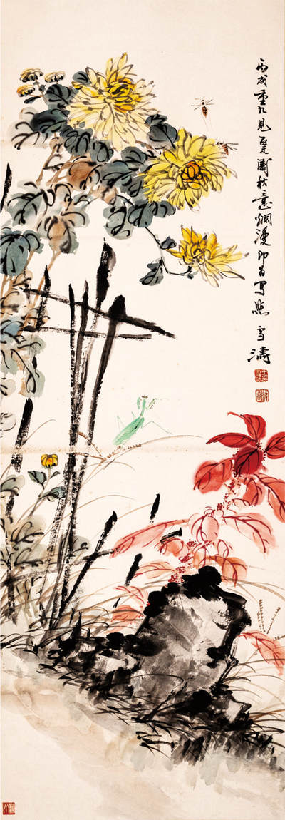 2024贵州聚宝轩春季拍卖会 - 近代王雪涛  花鸟 立轴规格：99cm*34cm
