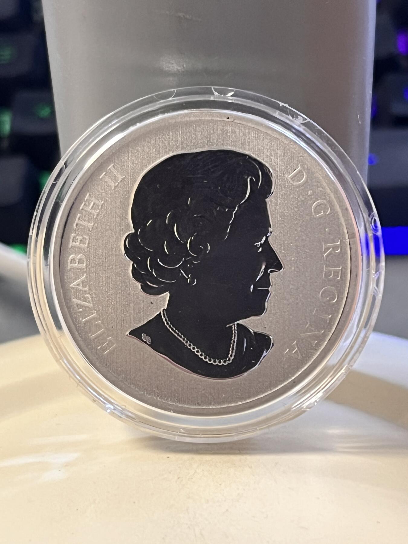 第180期拍卖【长期征集拍品】【北京币展专场】 【海寧潮】加拿大2013年夜光恐龙翼龙荧光纪念币