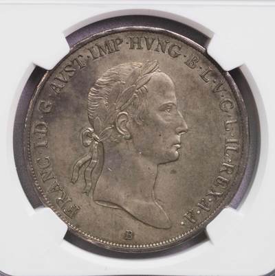NGC-MS63 1833匈牙利弗朗茨一世圣母圣子泰勒大银币 唯一冠军 - NGC-MS63 1833匈牙利弗朗茨一世圣母圣子泰勒大银币 唯一冠军