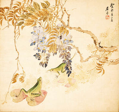 2024贵州聚宝轩春季拍卖会 - 近代居廉 花卉 镜片规格:25cm*27cm