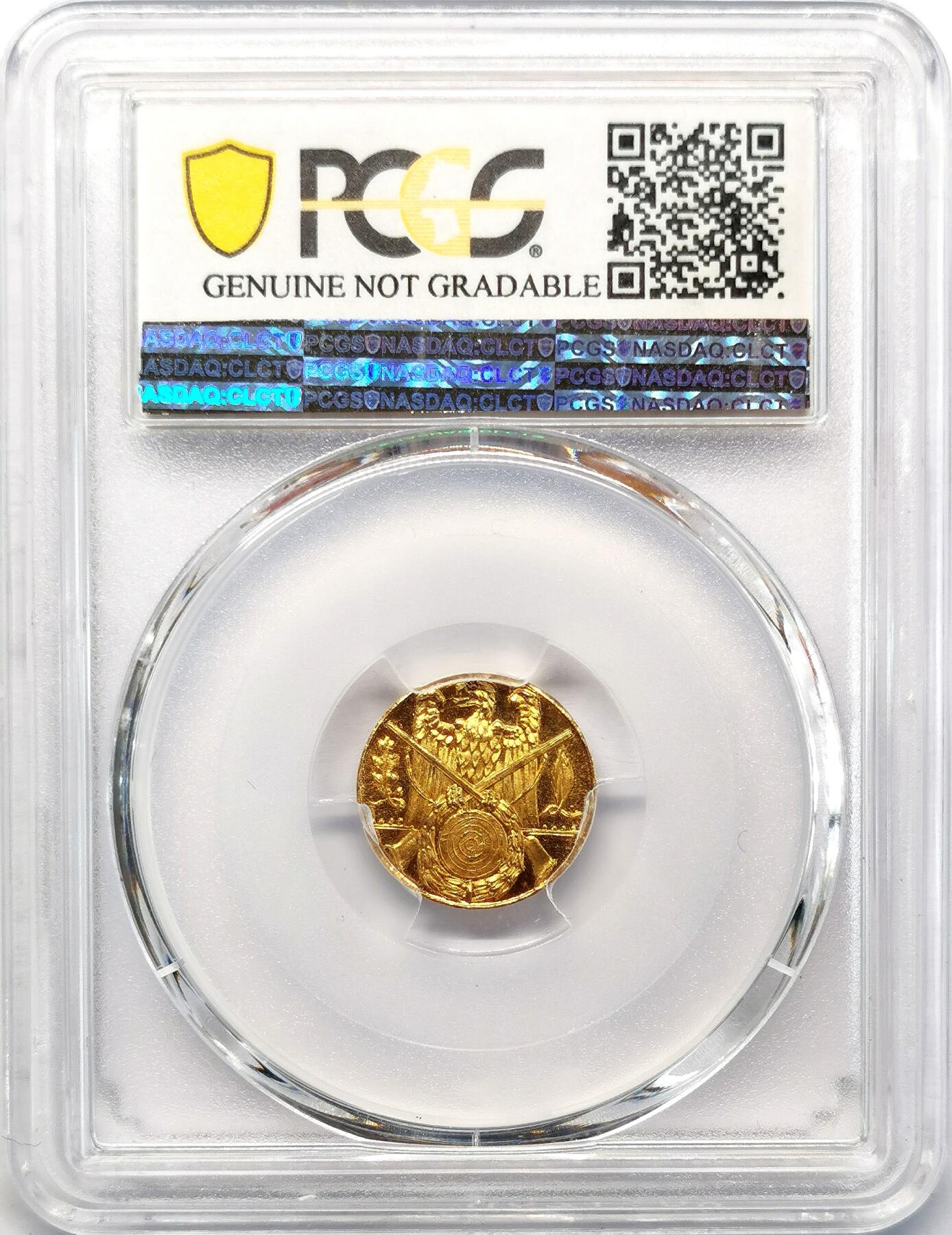 凡希社世界钱币微拍第二百六十八期 1909德国射击节纪念小金章PCGS-UNCD