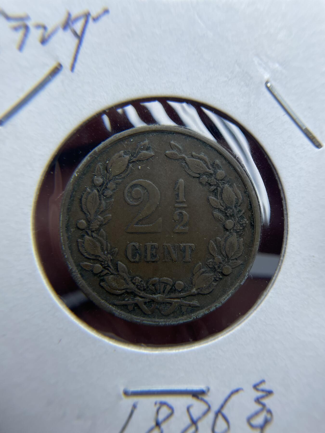 2024年集古藏今外币拍卖第六期-第8场—（总第58拍） 1886年荷兰2.5分