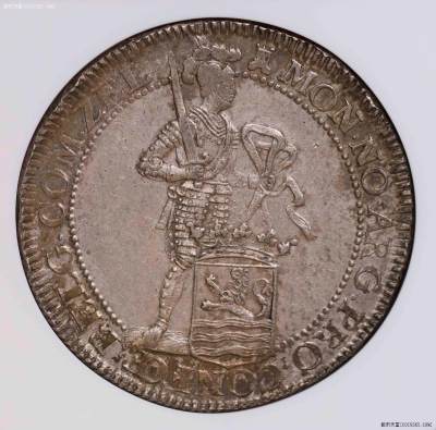 NGC-MS61 1757荷兰1杜卡特银币 原味带圈版  - NGC-MS61 1757荷兰1杜卡特银币 原味带圈版 