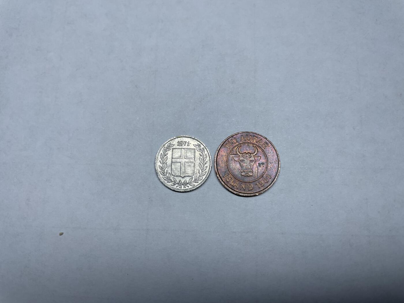 2024年集古藏今外币拍卖第六期-第8场—（总第58拍） 冰岛10分2枚