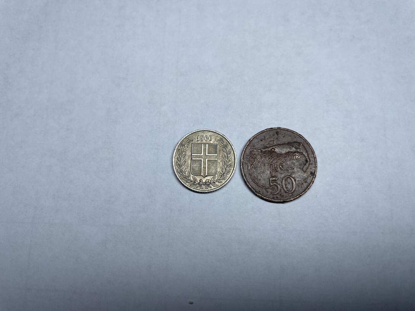 2024年集古藏今外币拍卖第六期-第8场—（总第58拍） 冰岛2枚