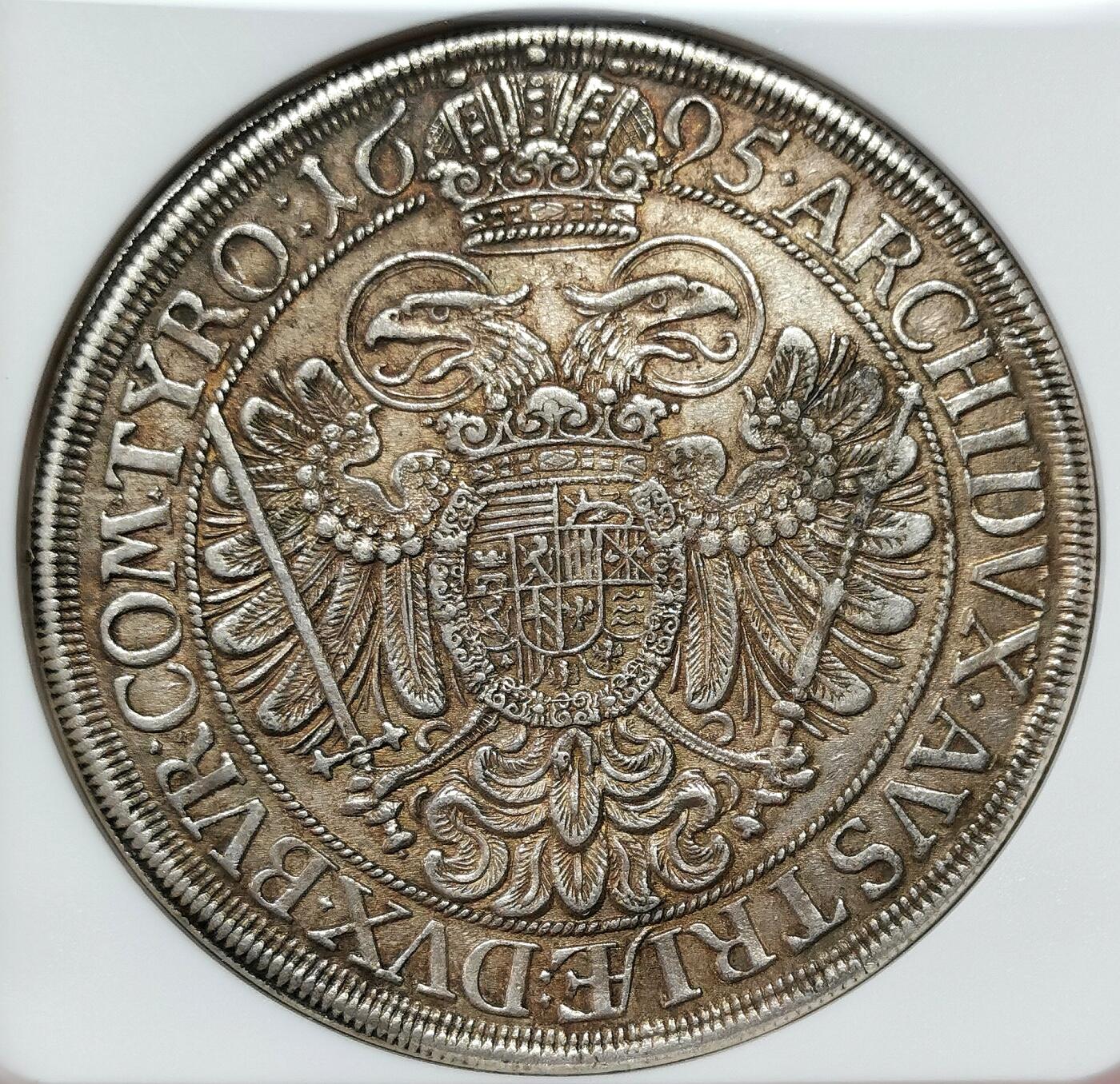 凡希社世界钱币微拍第二百六十八期 荐！1695神罗利奥波德戎装波浪卷泰勒大银NGC-MS63，N唯一冠军分！