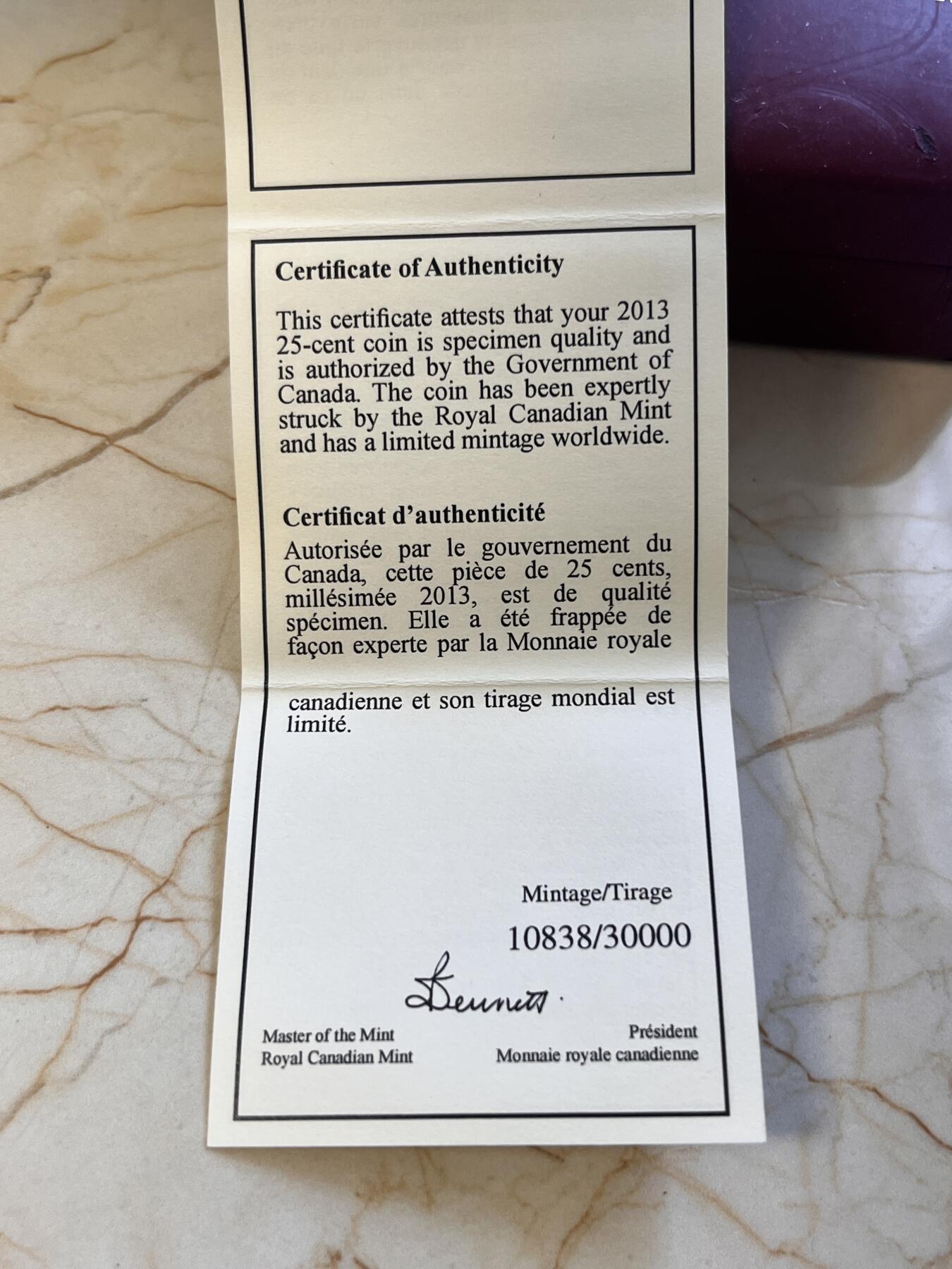 第180期拍卖【长期征集拍品】【北京币展专场】 【海寧潮】加拿大2013年夜光恐龙翼龙荧光纪念币