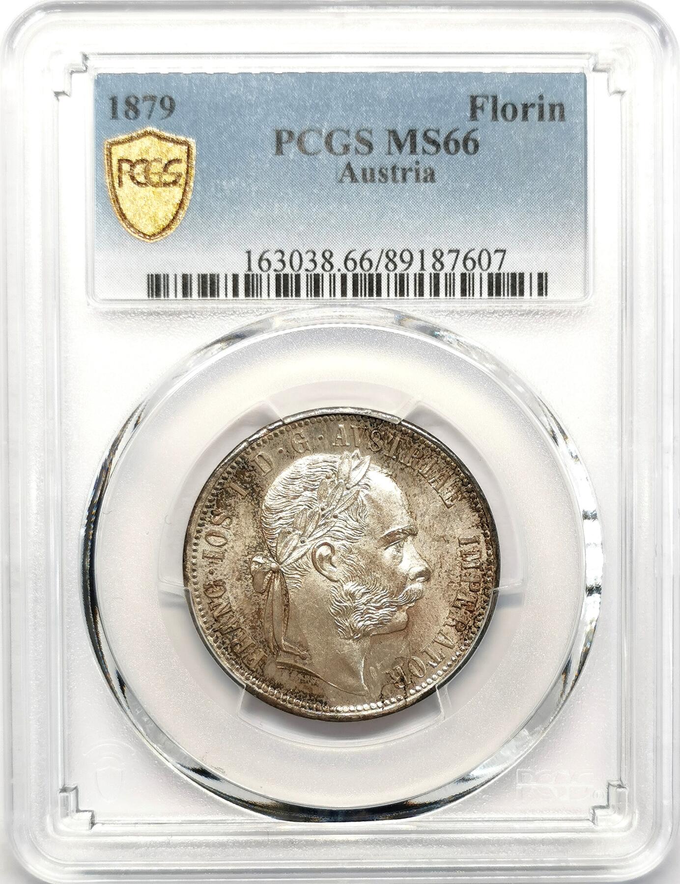 凡希社世界钱币微拍第二百六十八期 1879奥地利帝国佛罗林银币PCGS-MS66