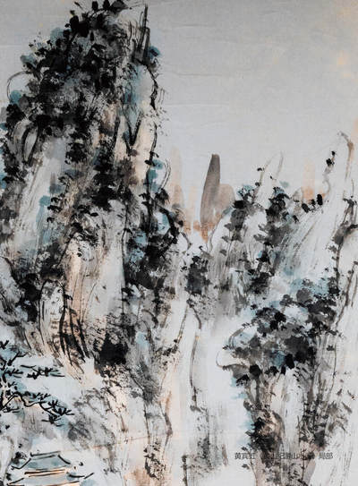 2024贵州聚宝轩春季拍卖会 - 近代黄宾虹  黄山纪游山水画 规格：33cm*60cm