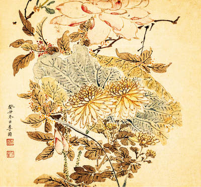 2024贵州聚宝轩春季拍卖会 - 近代李因  花卉 规格：26cm*28cm