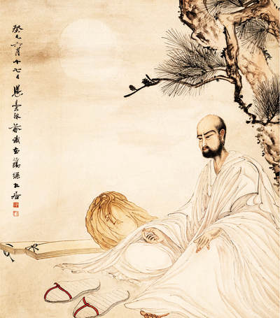 2024贵州聚宝轩春季拍卖会 - 近代邓芳  罗汉 规格：74cm*66cm