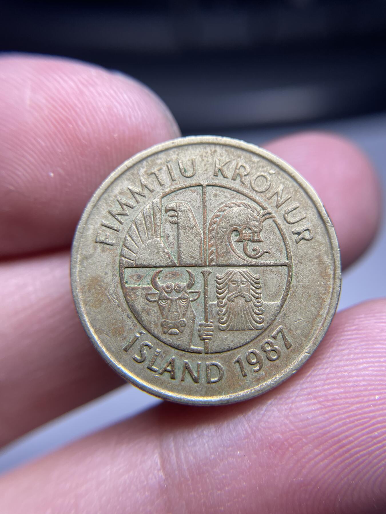 2024年集古藏今外币拍卖第六期-第8场—（总第58拍） 1987年冰岛50克朗