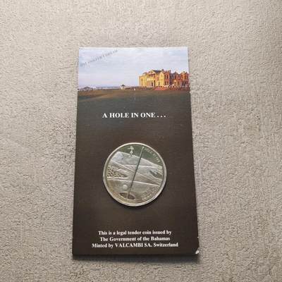 0起1加-纯粹捡漏拍-320“亚平宁的神圣女神”银币套币场 - 巴哈马1994年1元一杆进洞PL封装纪念币