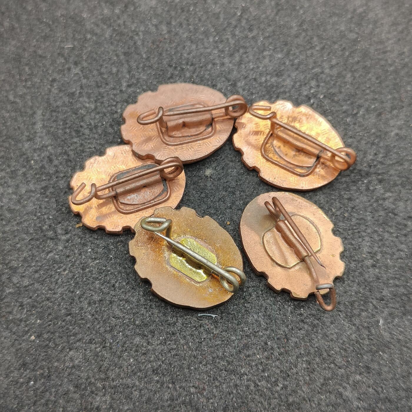 全场0元起拍 第156期 咸鱼国勋章拍卖专场 5月15日（周三）下午6：00开始 东德gst徽章一组五个