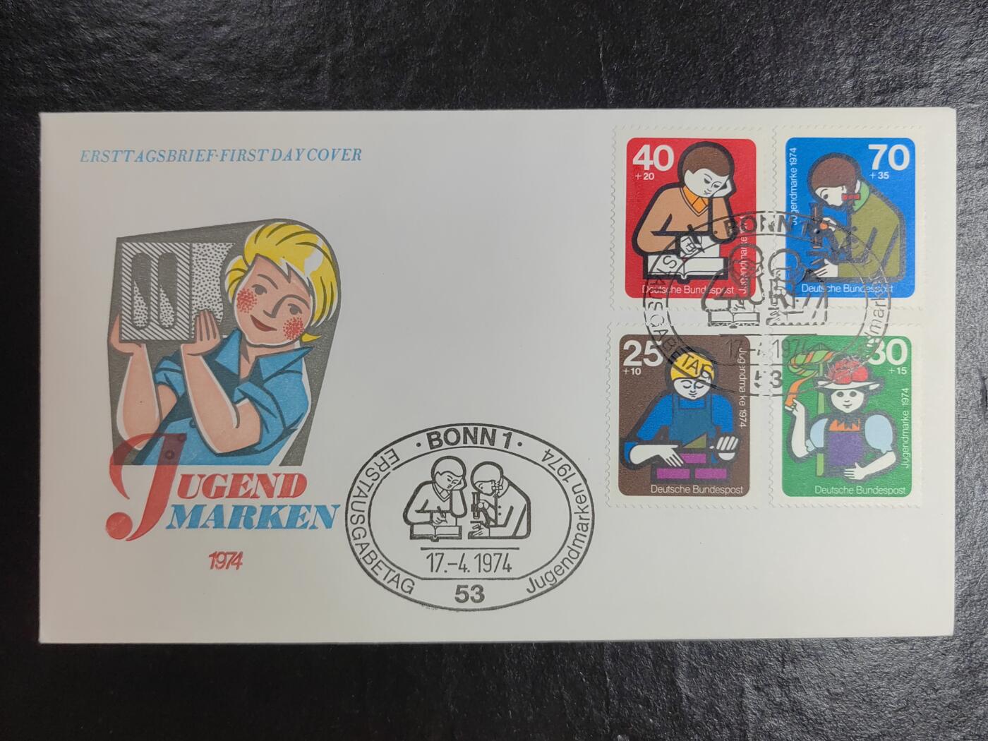 多国邮品💰🌞💰（拍卖）精品🔭专场🌟第68场 德国 1974年 青少年福利. 国际青年工作