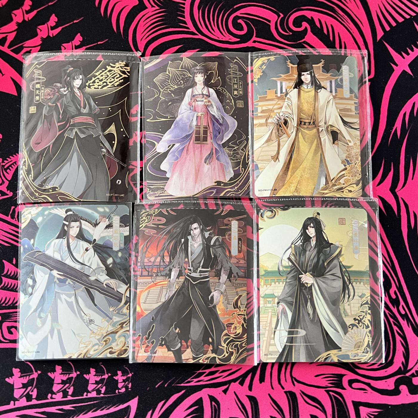 锦色铺子的卡拍 第二十一场  瞎拍瞎卖  卡游 魔道祖师 魏无羡、江厌离等6张