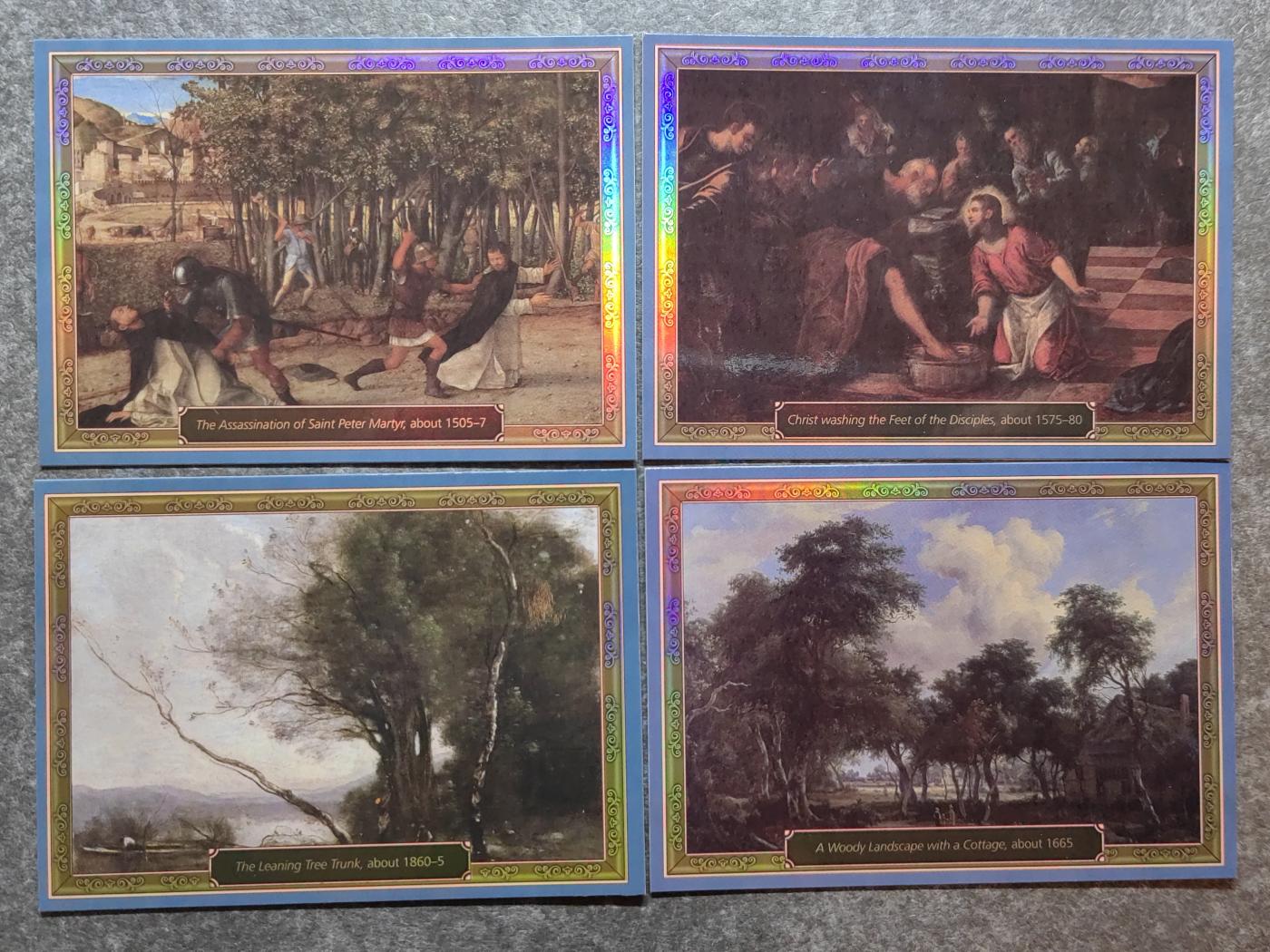 收藏卡💰🌞💰（拍卖）精品🔭专场🌟 英国博物馆世界名画收藏卡一组