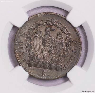 NGC-AU58 1849罗马共和国16贝阿科 - NGC-AU58 1849罗马共和国16贝阿科