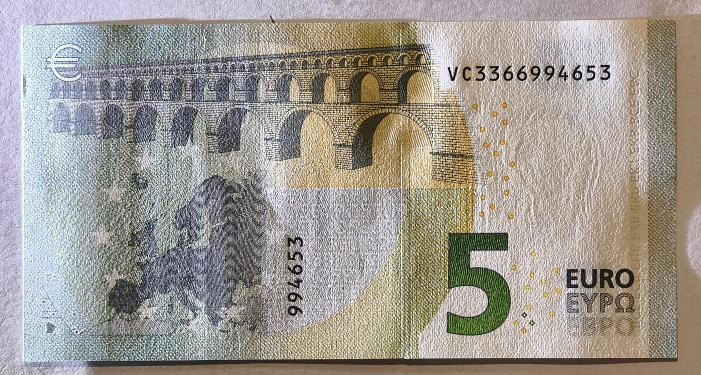 紫瑗钱币——第373期拍卖——纸币场 欧元 西班牙 2013年 加尔桥 5欧元 UNC