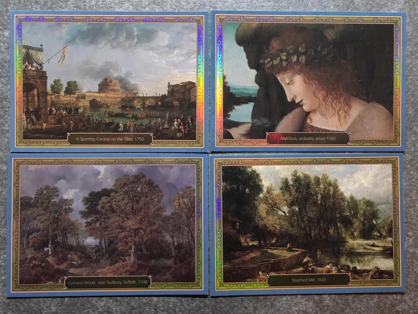 收藏卡💰🌞💰（拍卖）精品🔭专场🌟 英国博物馆世界名画收藏卡一组