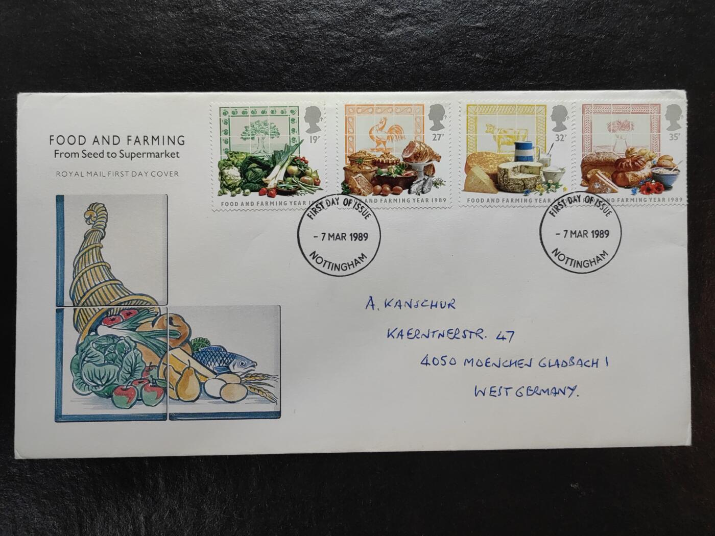 多国邮品💰🌞💰（拍卖）精品🔭专场🌟第68场 英国1989 食品和农业从种子到超市