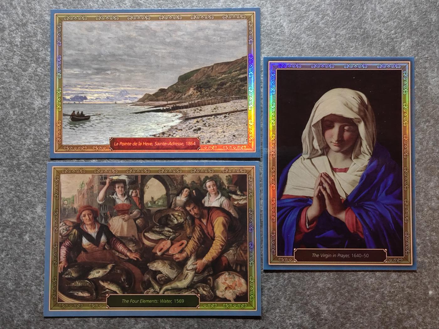 收藏卡💰🌞💰（拍卖）精品🔭专场🌟 英国博物馆世界名画收藏卡一组