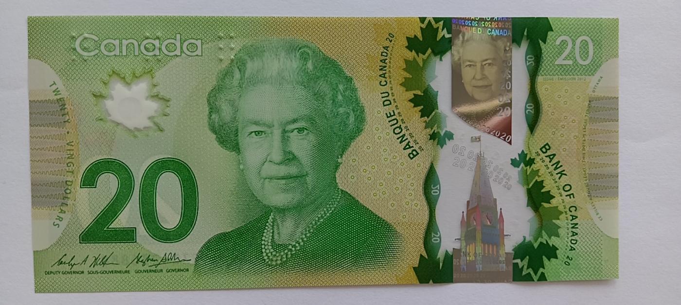 精品钱币第28场 全新UNC加拿大20靓号888