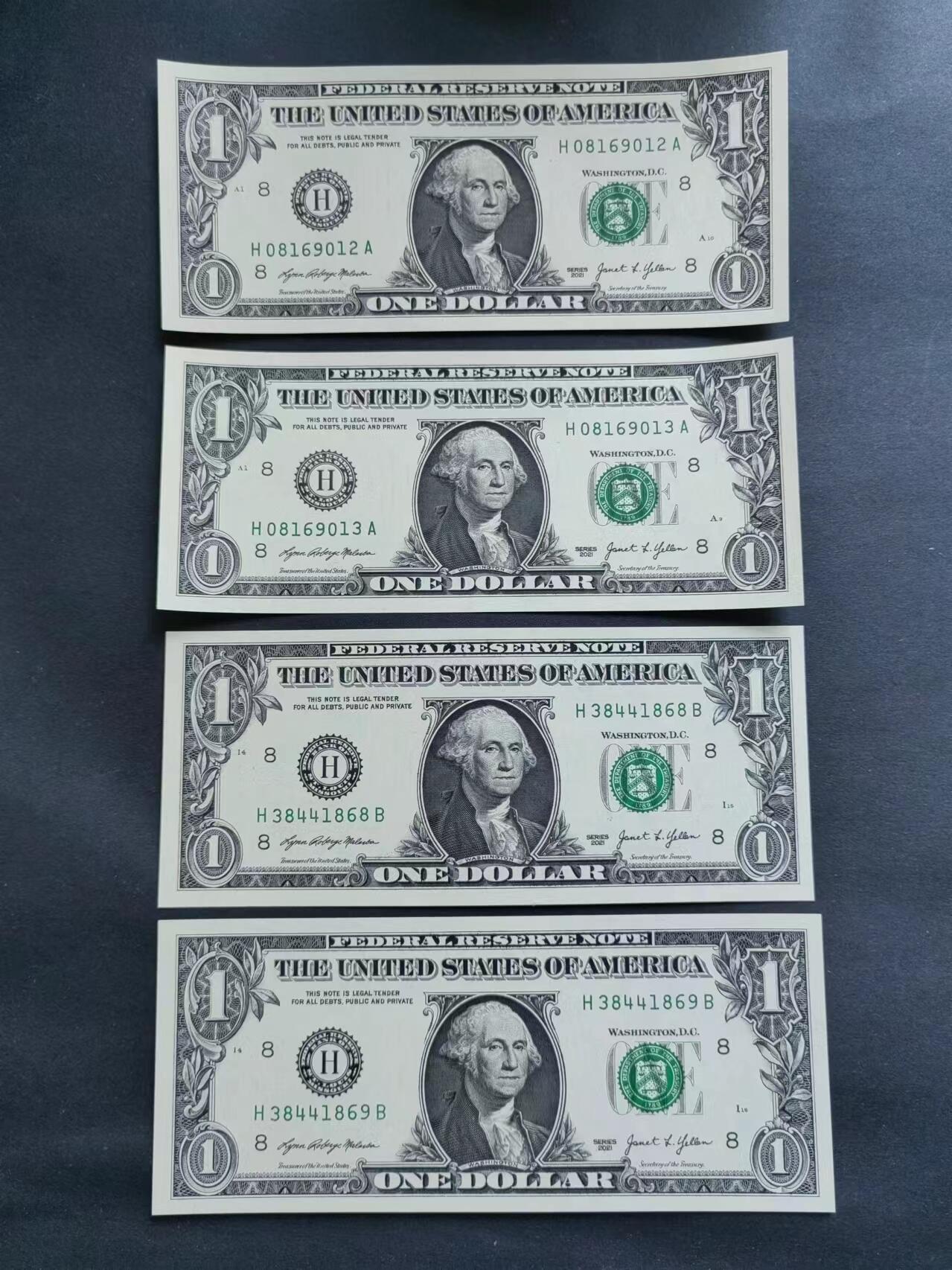 外币专场240511第二场 1美元4张UNC