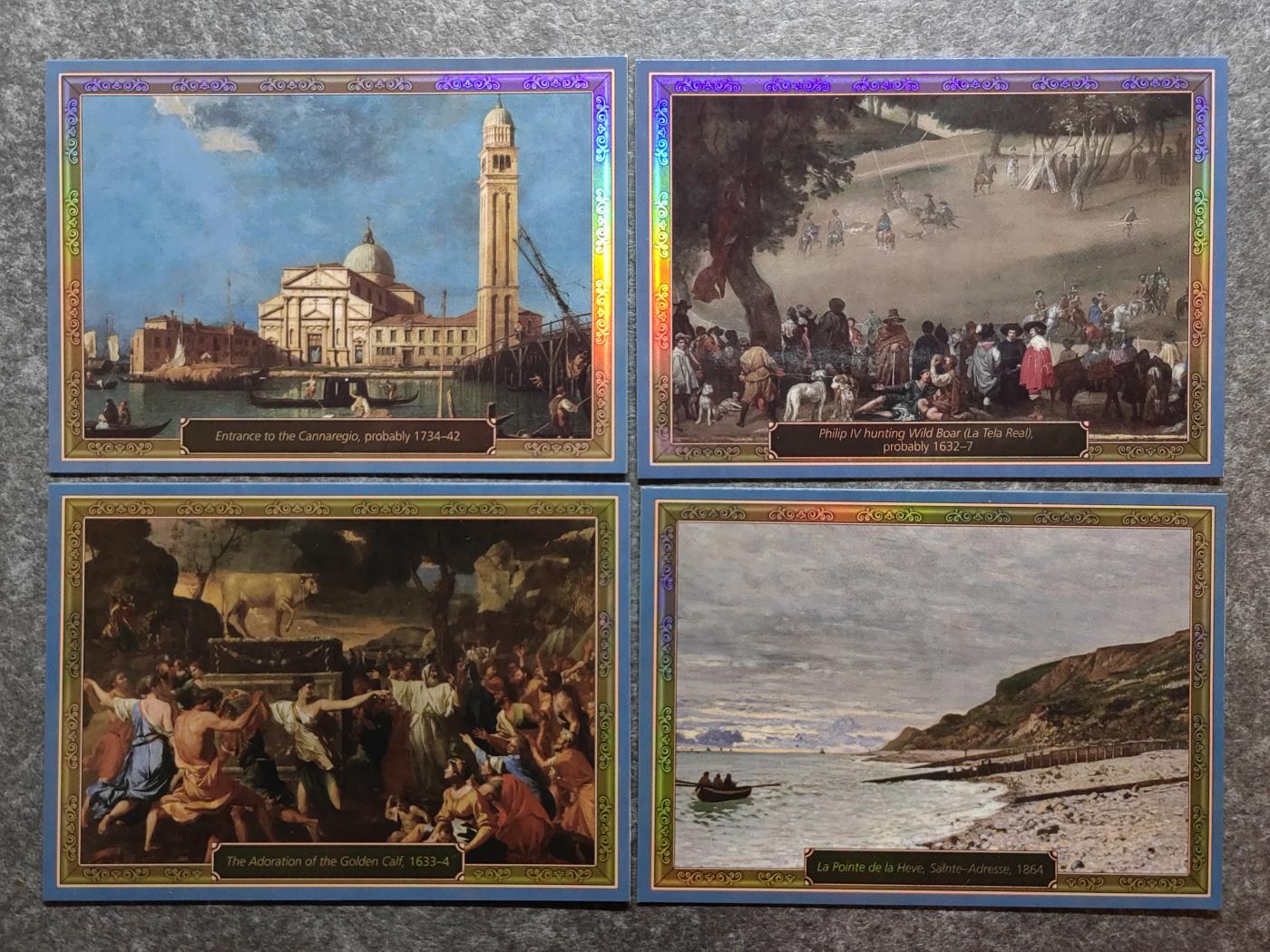 收藏卡💰🌞💰（拍卖）精品🔭专场🌟 英国博物馆世界名画收藏卡一组