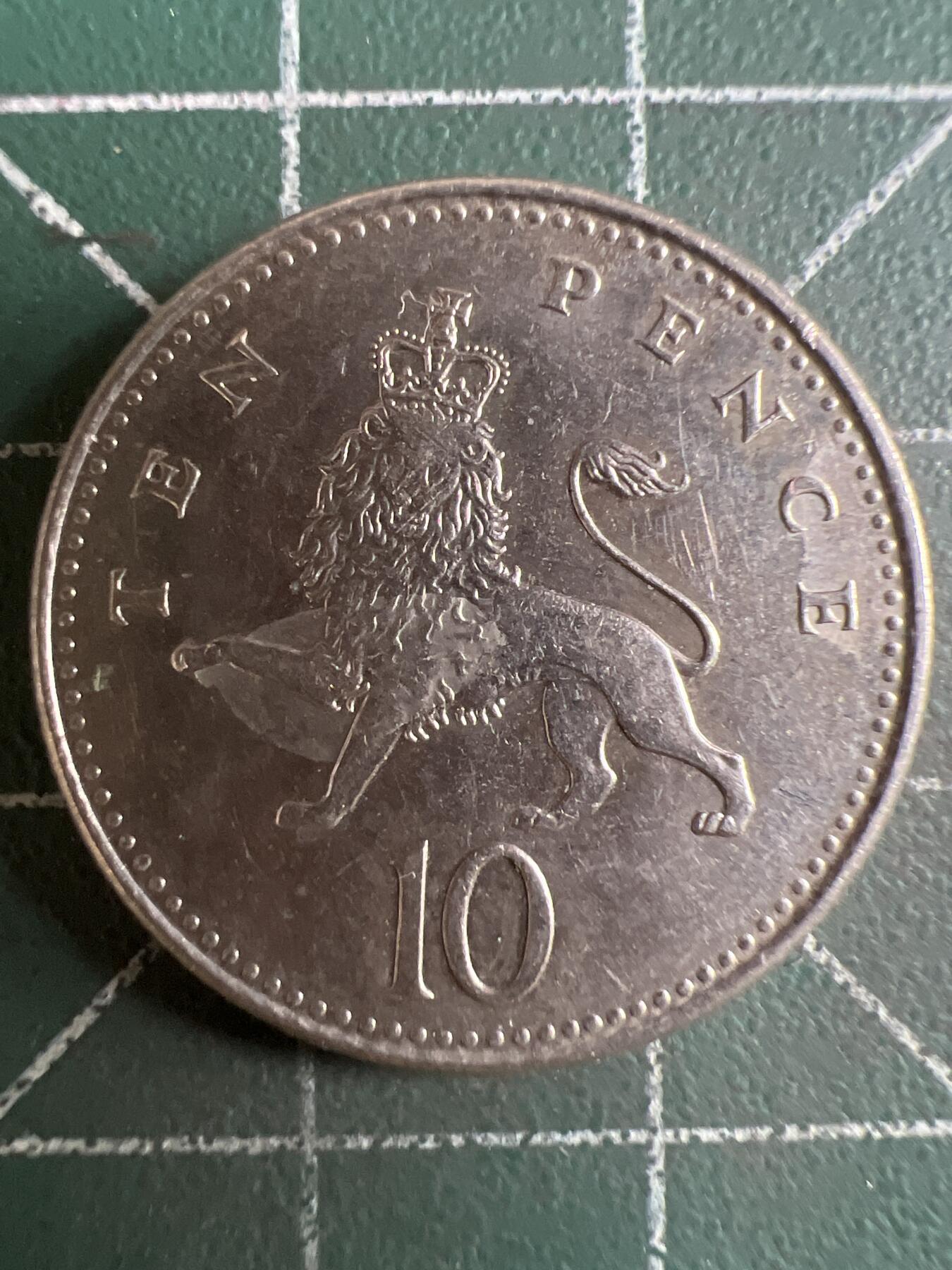 第598期 硬币专场 （无押金，捡漏，全场50包邮，偏远地区除外，接收代拍业务） 英国10便士