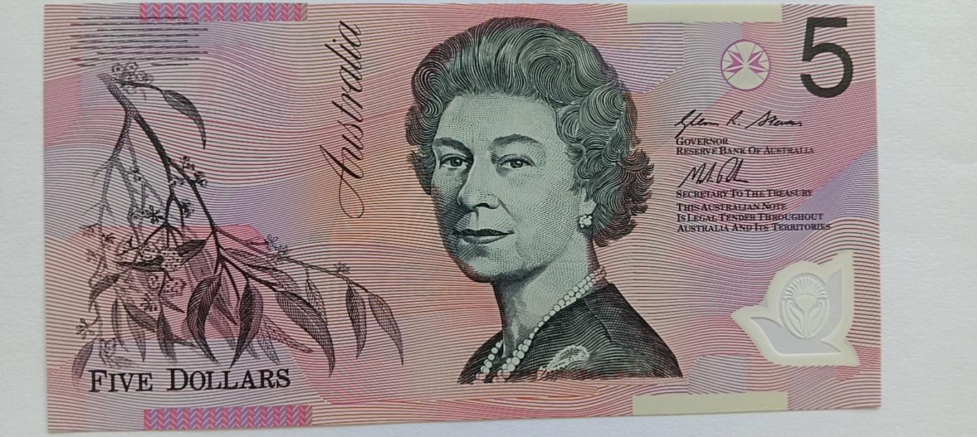 精品钱币第28场 全新UNC澳大利亚5元靓号333