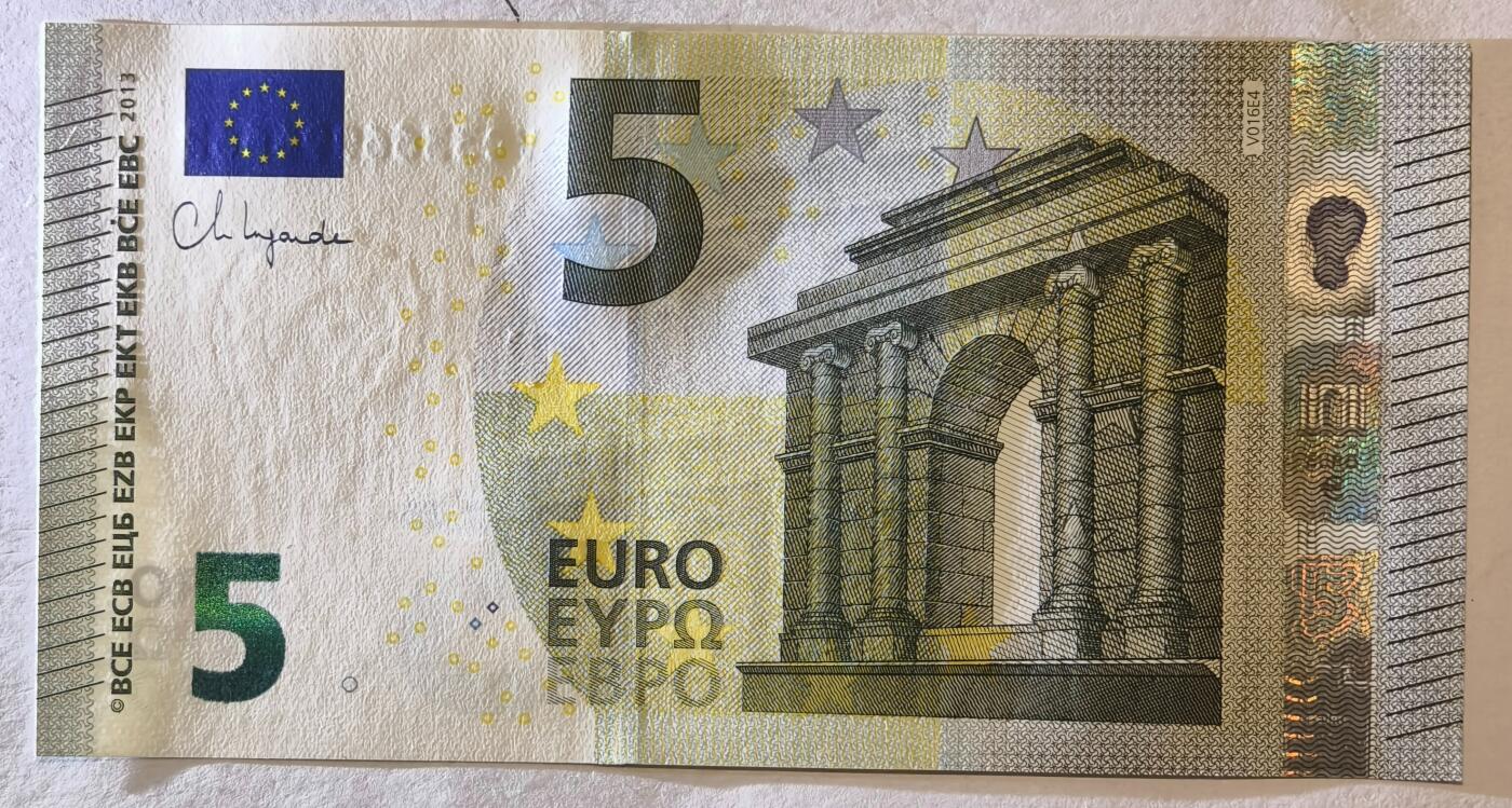 紫瑗钱币——第373期拍卖——纸币场 欧元 西班牙 2013年 加尔桥 5欧元 UNC