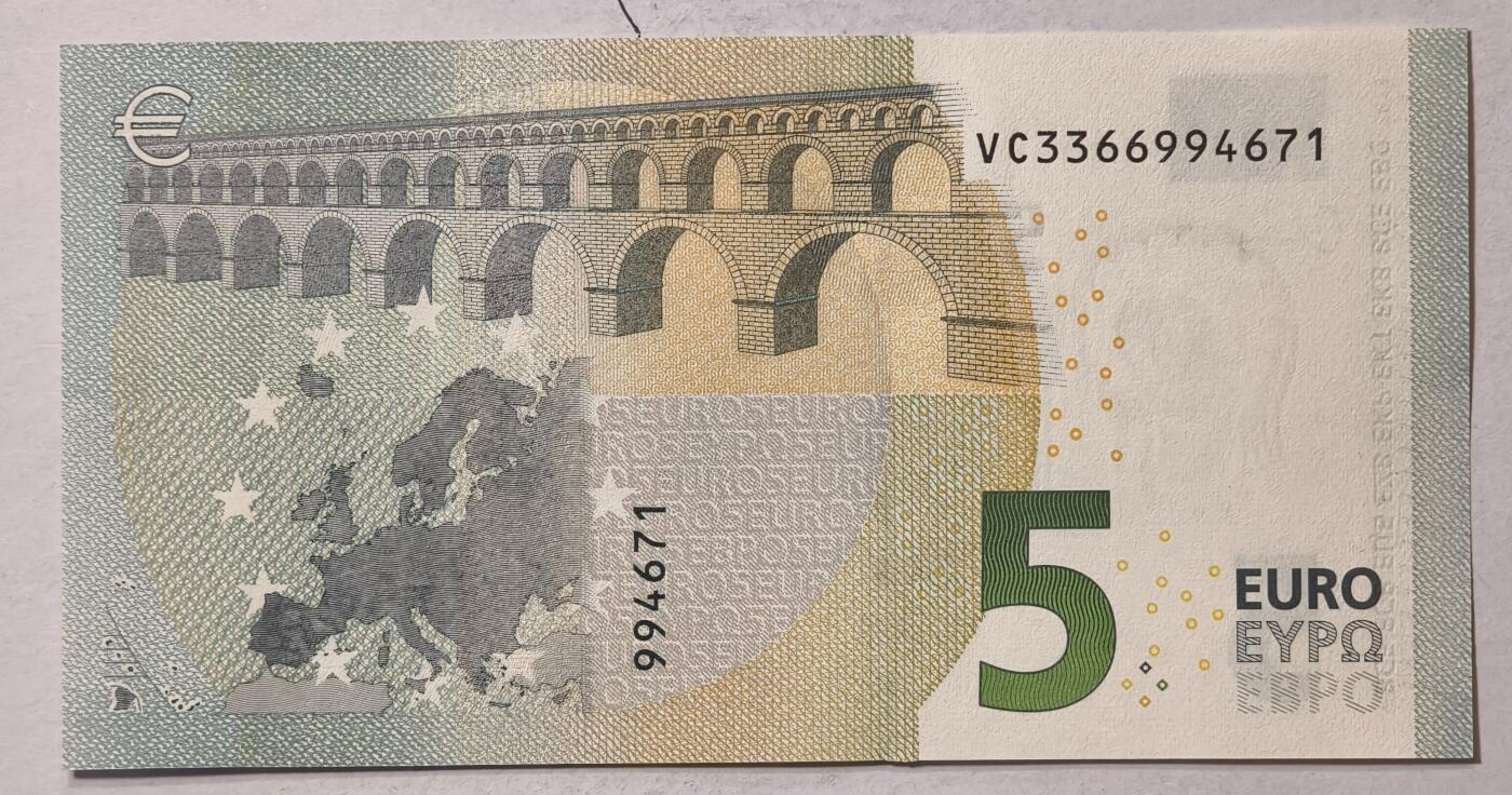 紫瑗钱币——第347期拍卖——纸币场 欧元 西班牙 2013年 加尔桥 5欧元 UNC