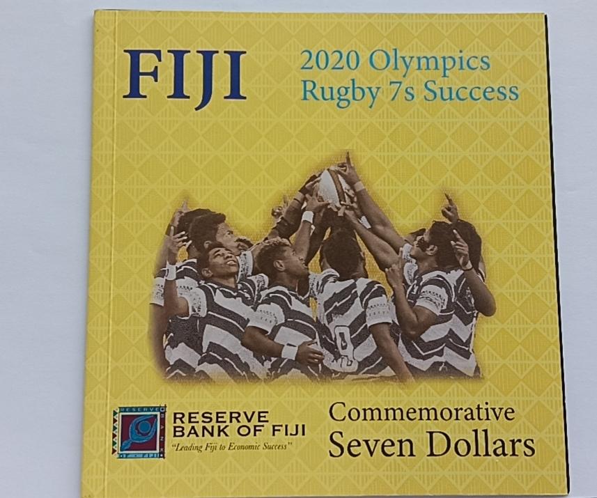 精品钱币第28场 全新unc斐济7元纪念钞连体钞(ZZZ)