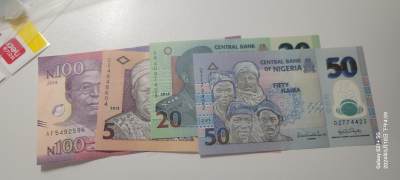 2024第七期纸币专场 - 流通品相尼日利亚流通小全通(含100纪念钞)