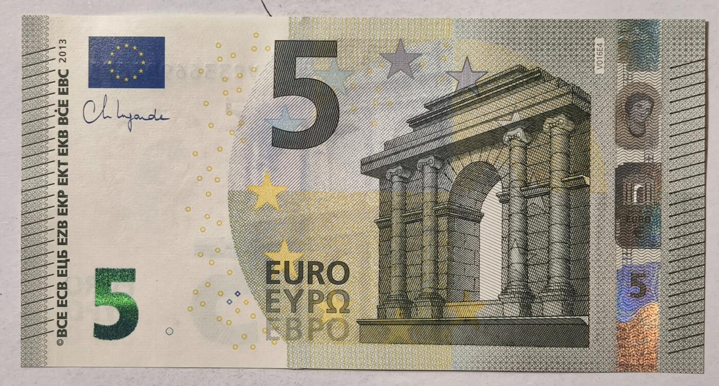 紫瑗钱币——第347期拍卖——纸币场 欧元 西班牙 2013年 加尔桥 5欧元 UNC