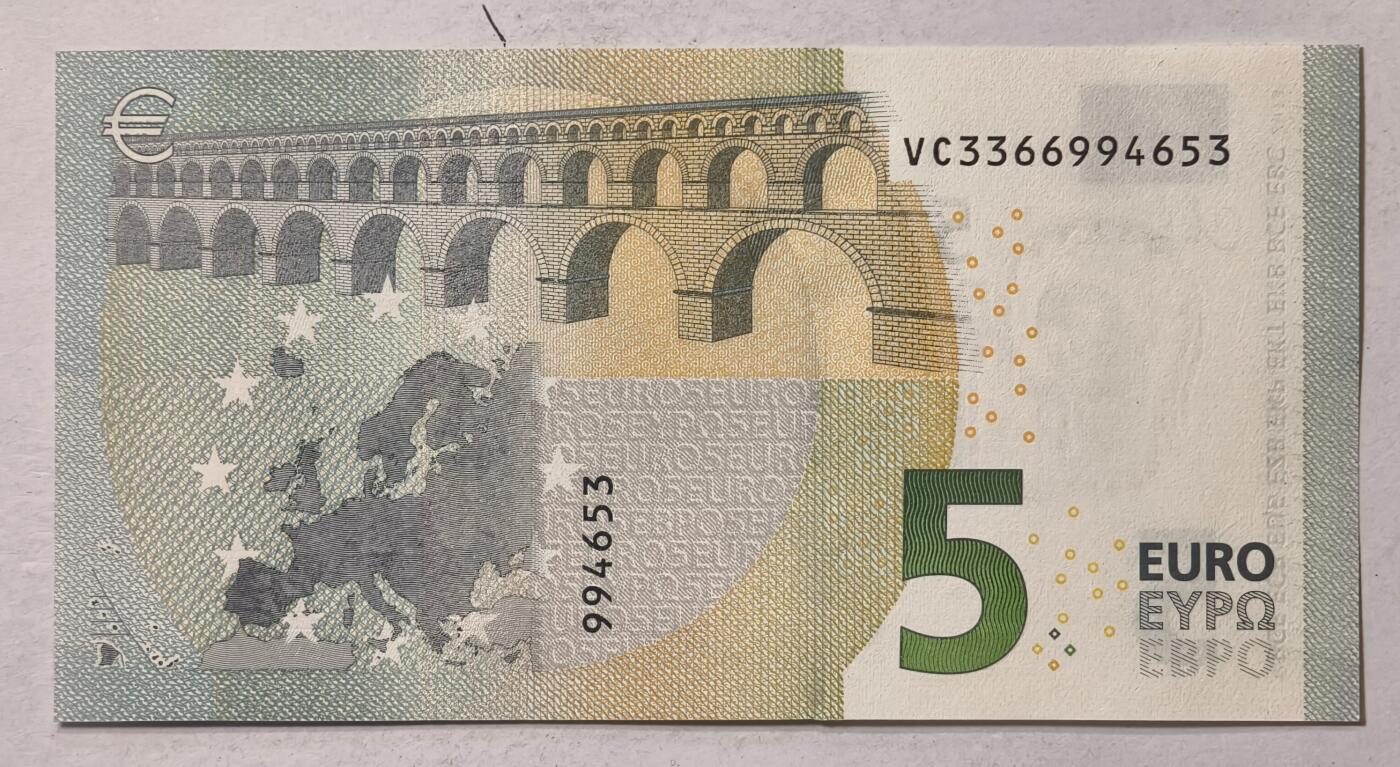 紫瑗钱币——第373期拍卖——纸币场 欧元 西班牙 2013年 加尔桥 5欧元 UNC