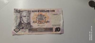 2024第七期纸币专场 -  苏格兰10镑 流通品纸币 2004年