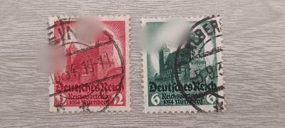 如意阁邮票外国信封专场（第一期试营业） - 德国建筑邮票，带万字符背景底