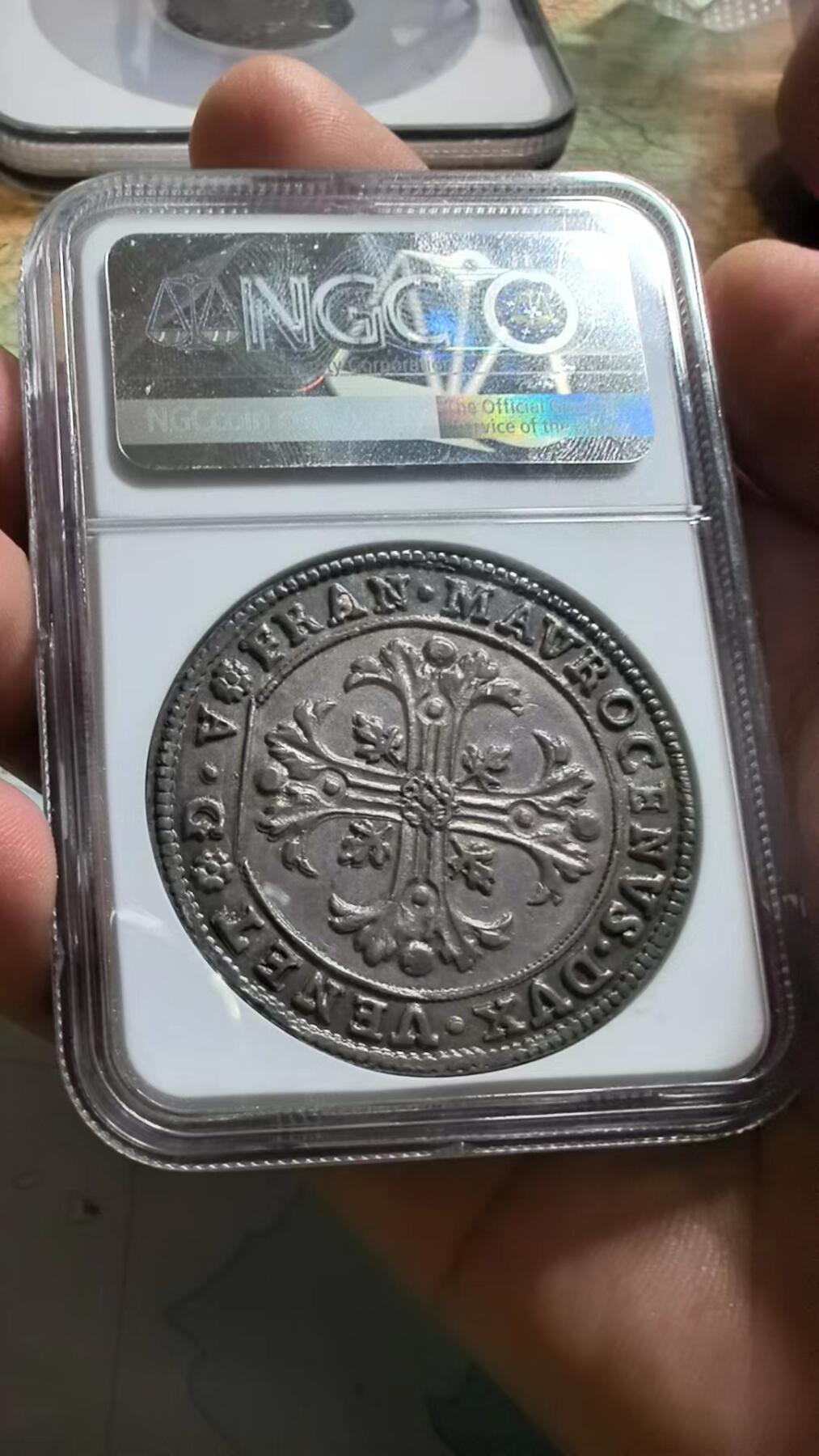 威尼斯共和国1688年Scudo银币 NGC-MS63