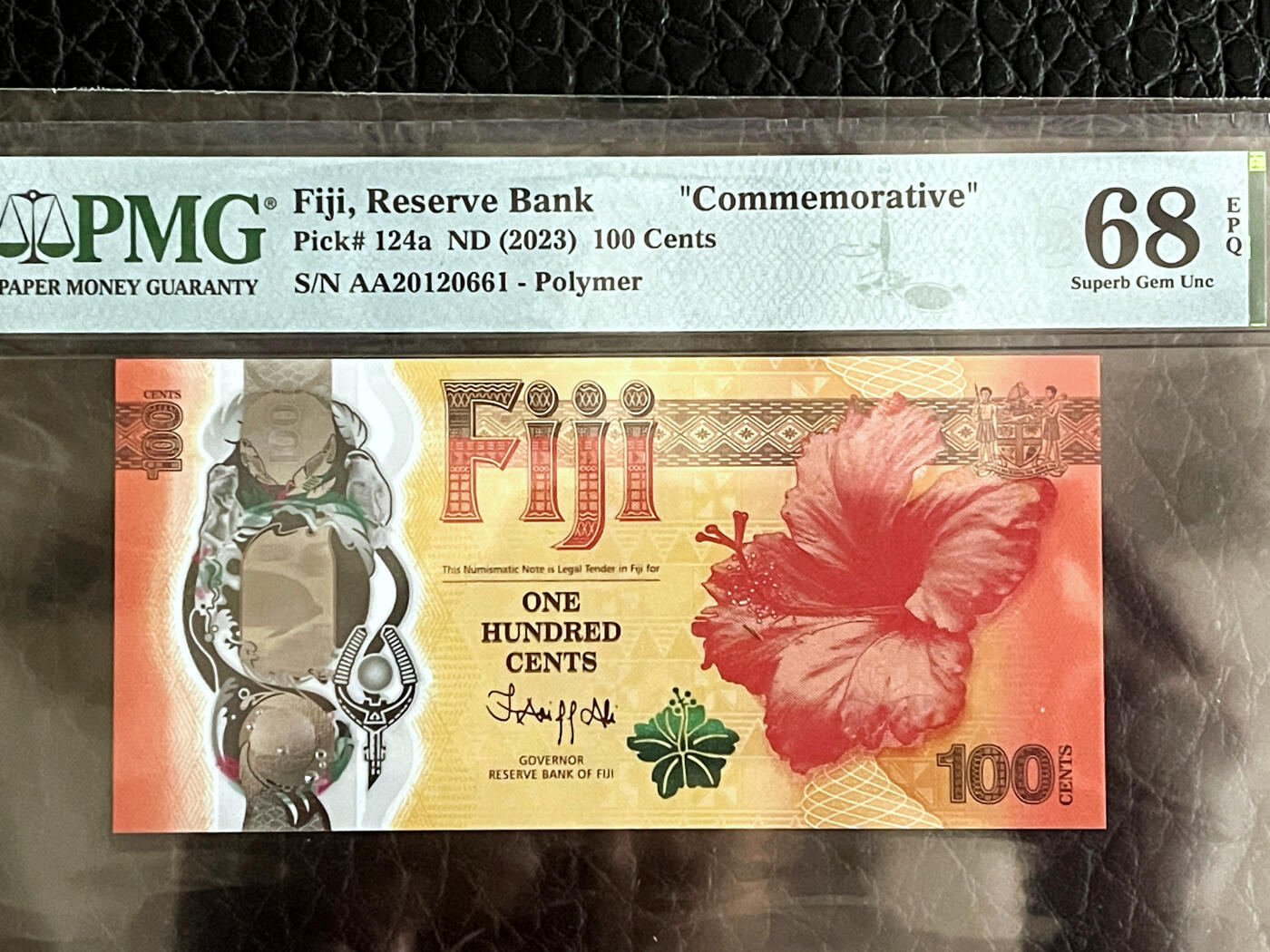 【Blue Auction】✨世界纸币精拍第475期【精】 【AA无47】斐济 2023年100分 PMG68EPQ 超高分 纪念钞