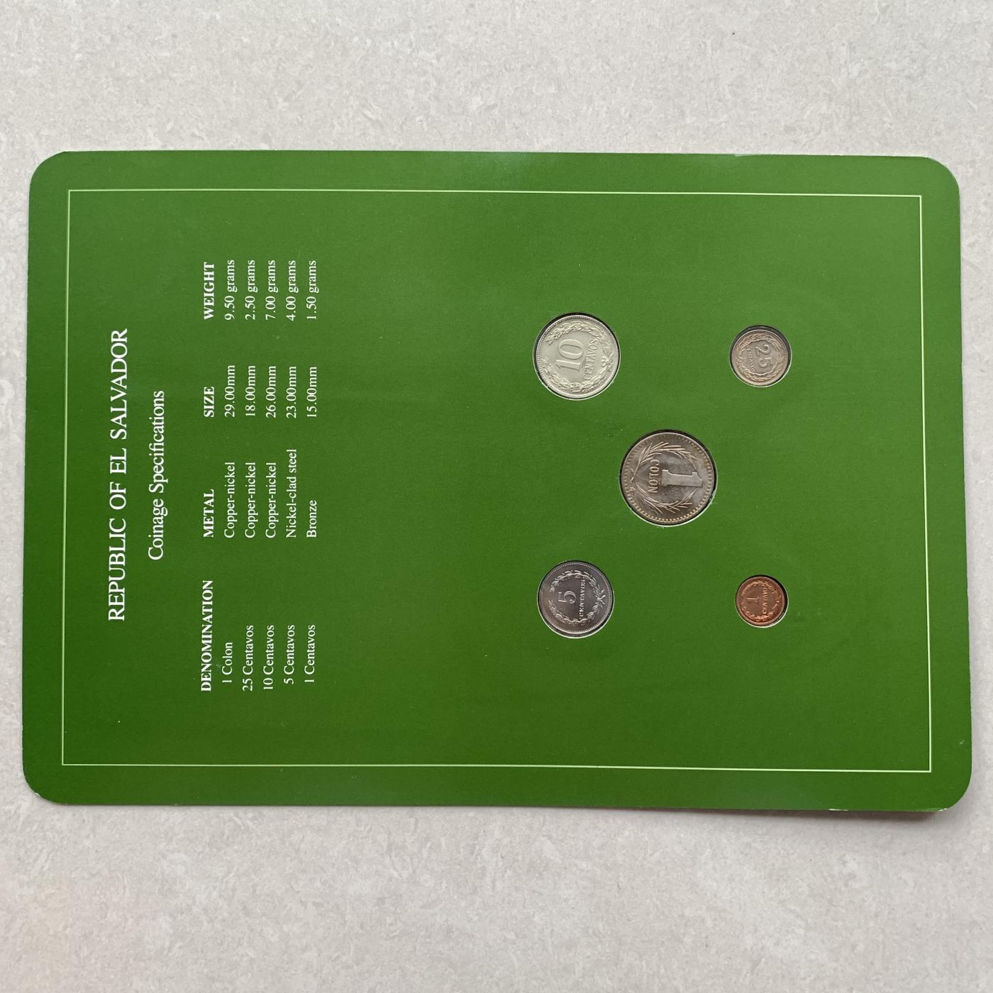 【DeJaVu】新手入门2024龙年首场钱币拍卖 萨尔瓦多-世界各国UNC硬币套币富兰克林包装