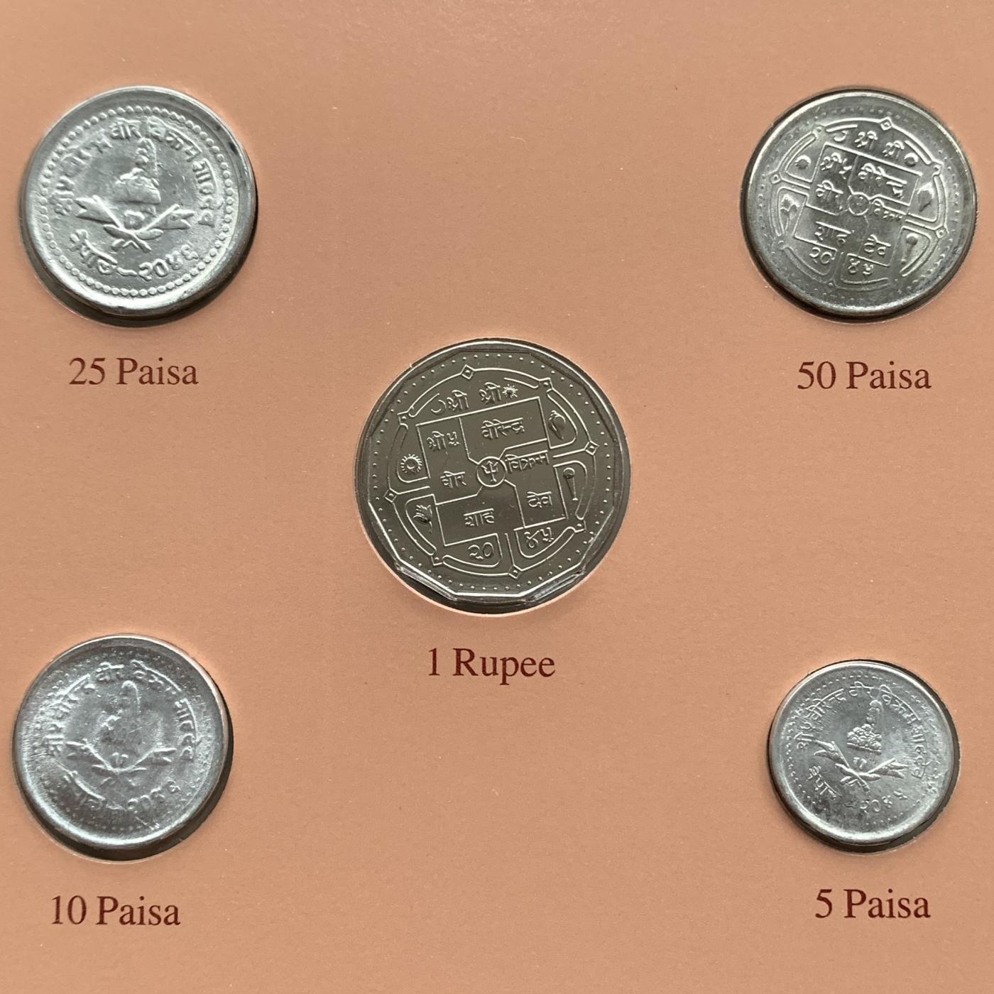 【DeJaVu】新手入门2024龙年首场钱币拍卖 尼泊尔-世界各国UNC硬币套币富兰克林包装